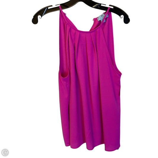 Top Sleeveless By Cece In Pink, Size: M