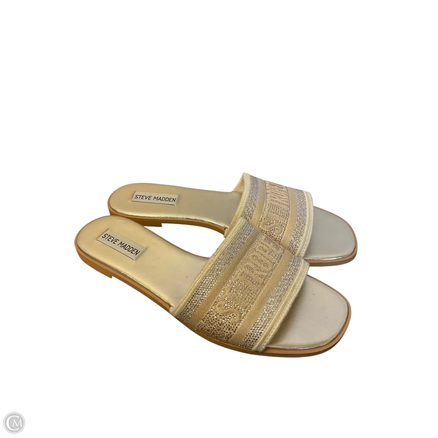 Sandals Flats By Steve By Searle In Gold, Size: 8.5