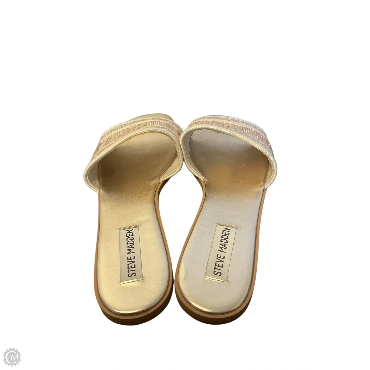 Sandals Flats By Steve By Searle In Gold, Size: 8.5
