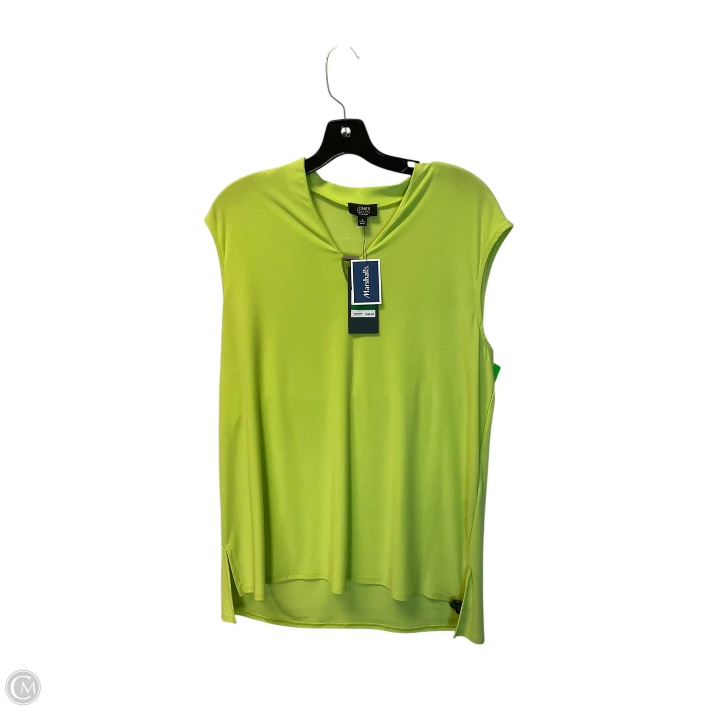 Top Sleeveless By Jones New York In Green, Size: L