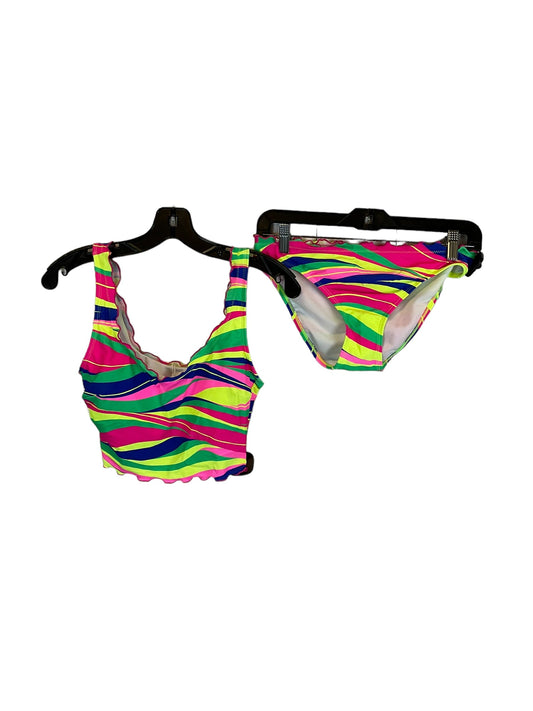 Multi-colored Swimsuit 2pc Clothes Mentor, Size M