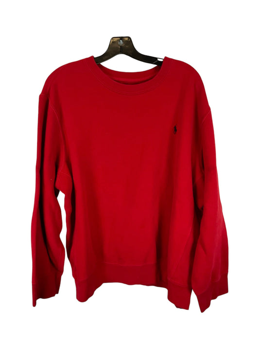 Sweatshirt Crewneck By Polo Ralph Lauren In Red, Size: Xxl