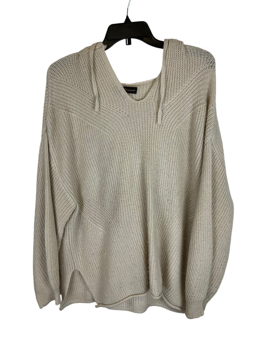 Sweatshirt Hoodie By Almost Famous In Beige, Size: 2x