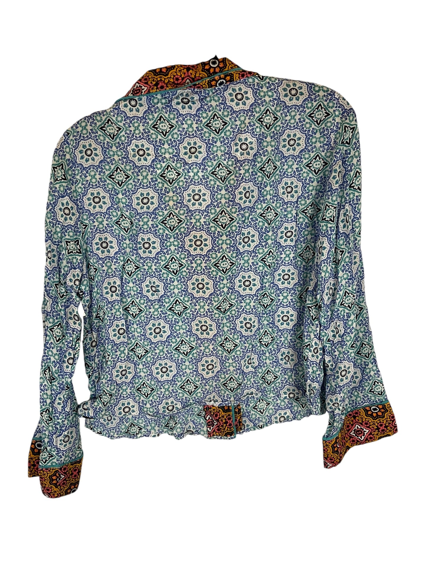 Top Long Sleeve By Anthropologie In Blue, Size: Xs