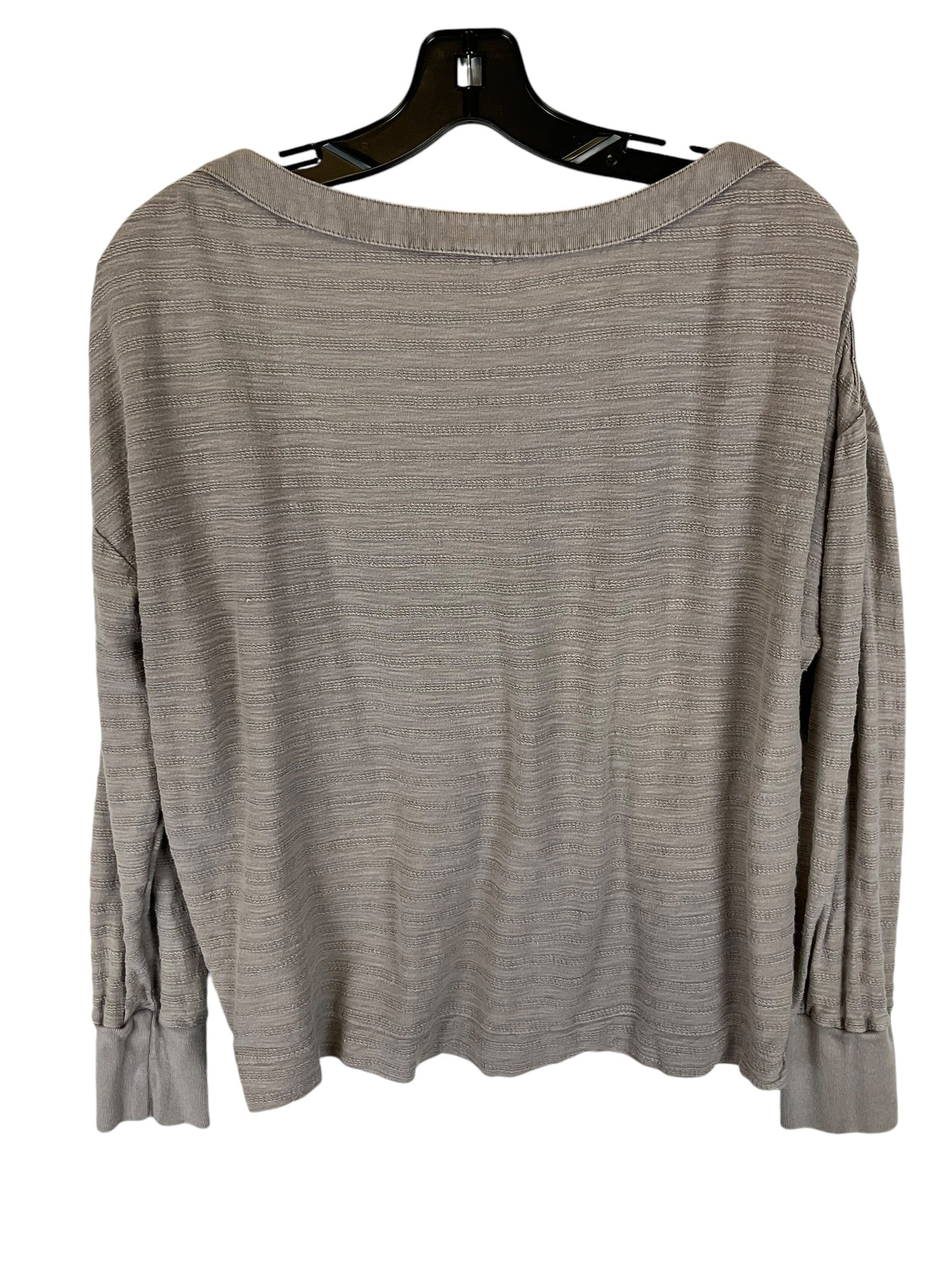 Top Long Sleeve By Anthropologie In Grey, Size: S