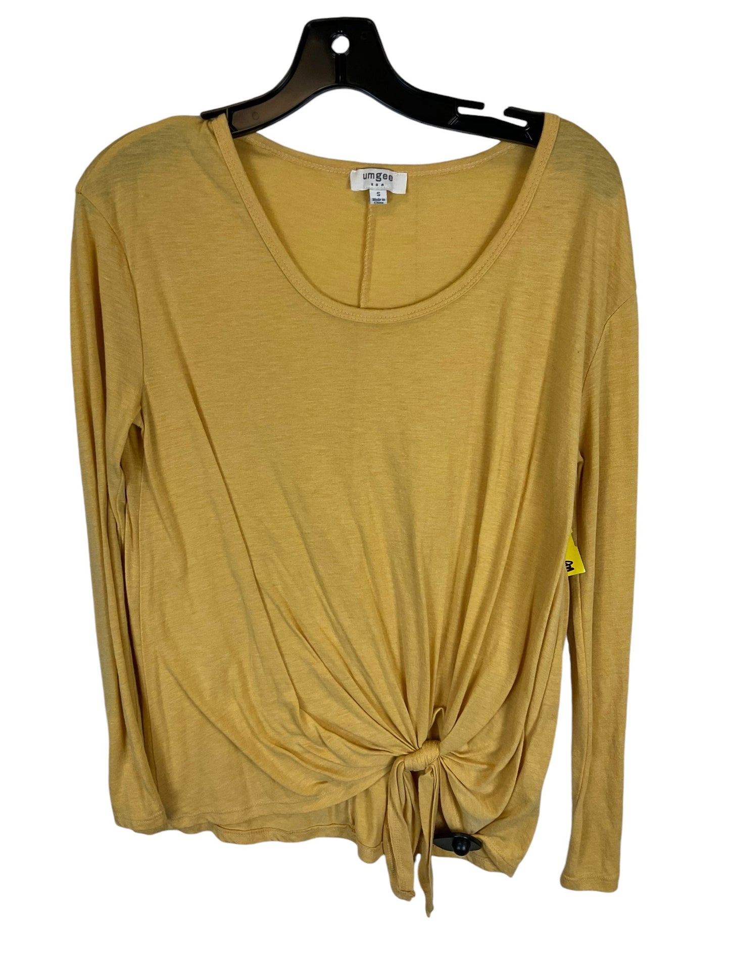 Top Long Sleeve By Umgee In Yellow, Size: S