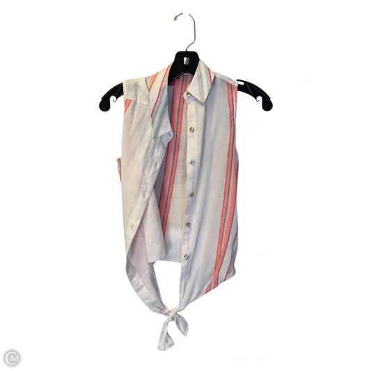 Top Sleeveless By Vince Camuto In Striped Pattern, Size: Xxs
