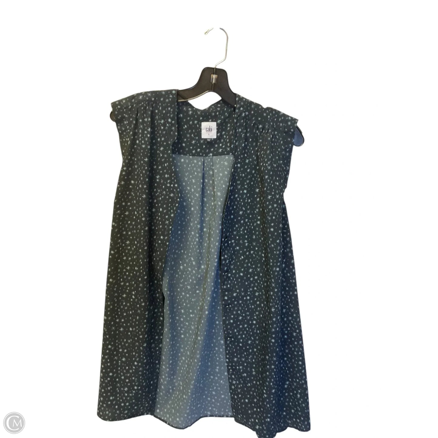 Top Sleeveless By Cabi In Blue, Size: L