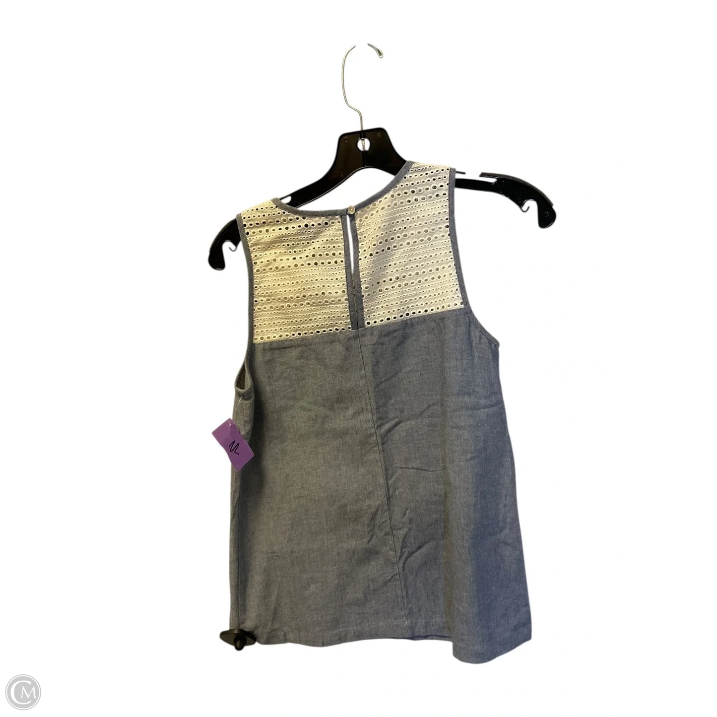 Top Sleeveless By French Connection In Blue Denim, Size: 2