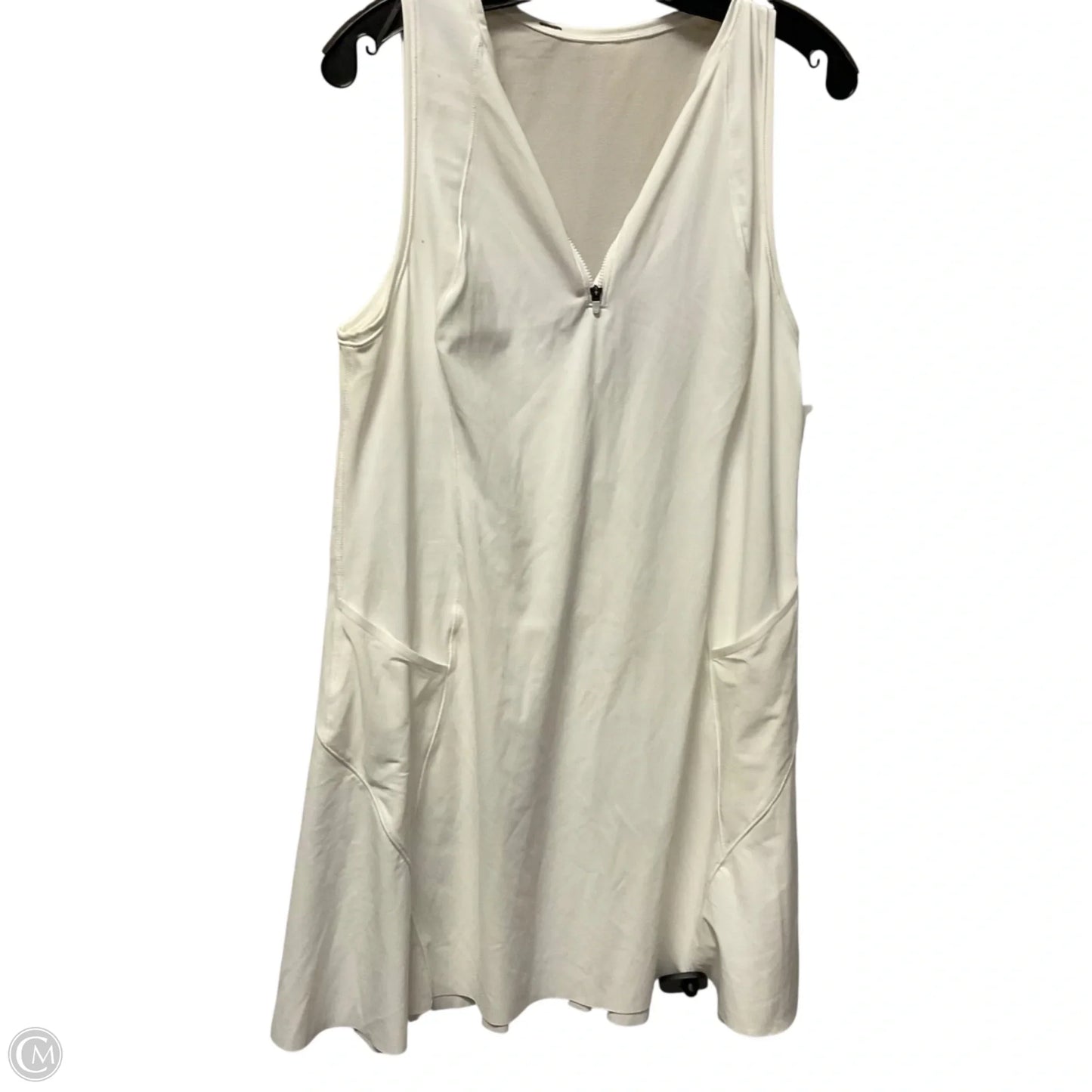 Athletic Dress By Athleta In White, Size: Xl