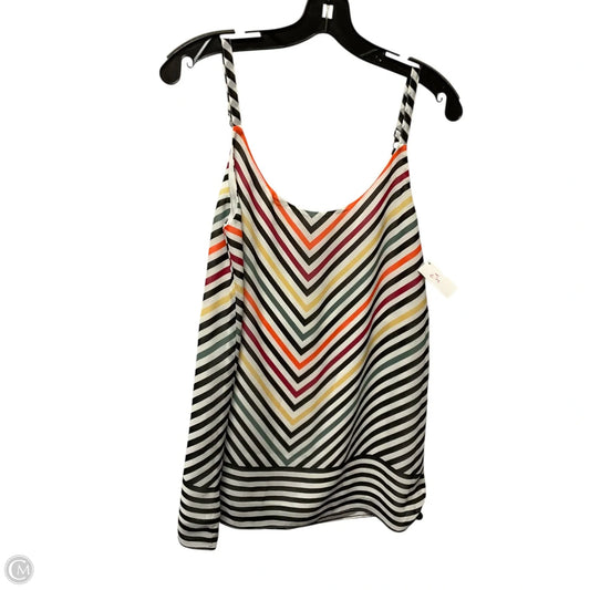 Top Sleeveless By Cabi In Striped Pattern, Size: Xs