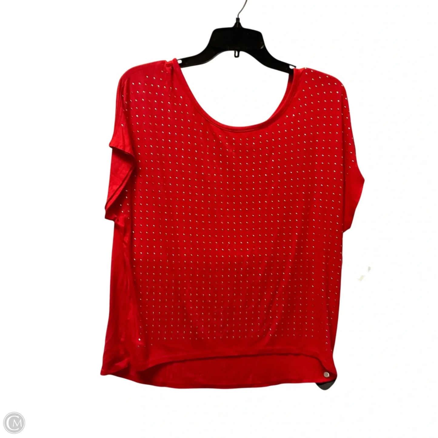 Top Short Sleeve By Clothes Mentor In Red, Size: M