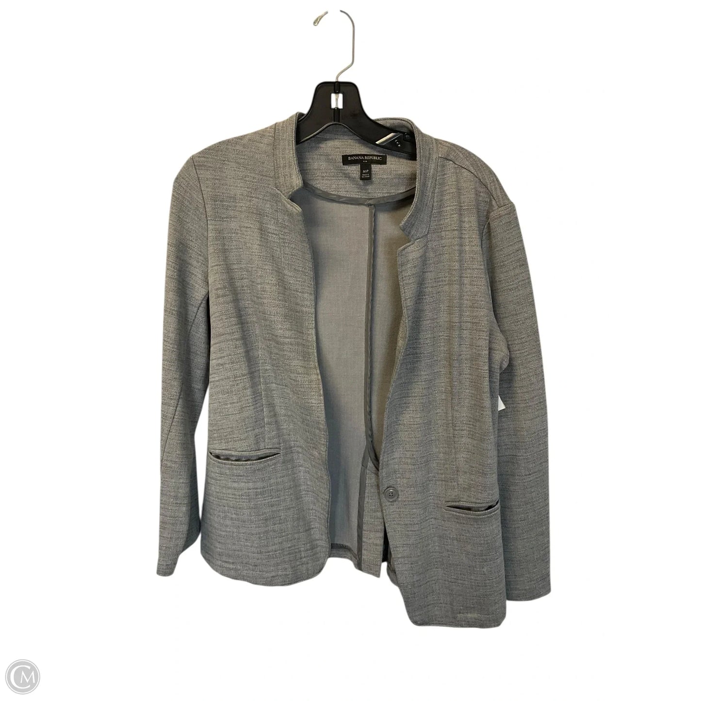 Blazer By Banana Republic In Grey, Size: M
