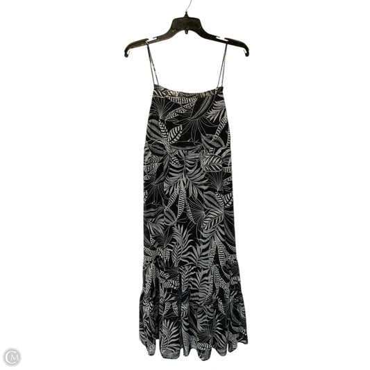 Dress Casual Midi By Banana Republic In Black & White, Size: M
