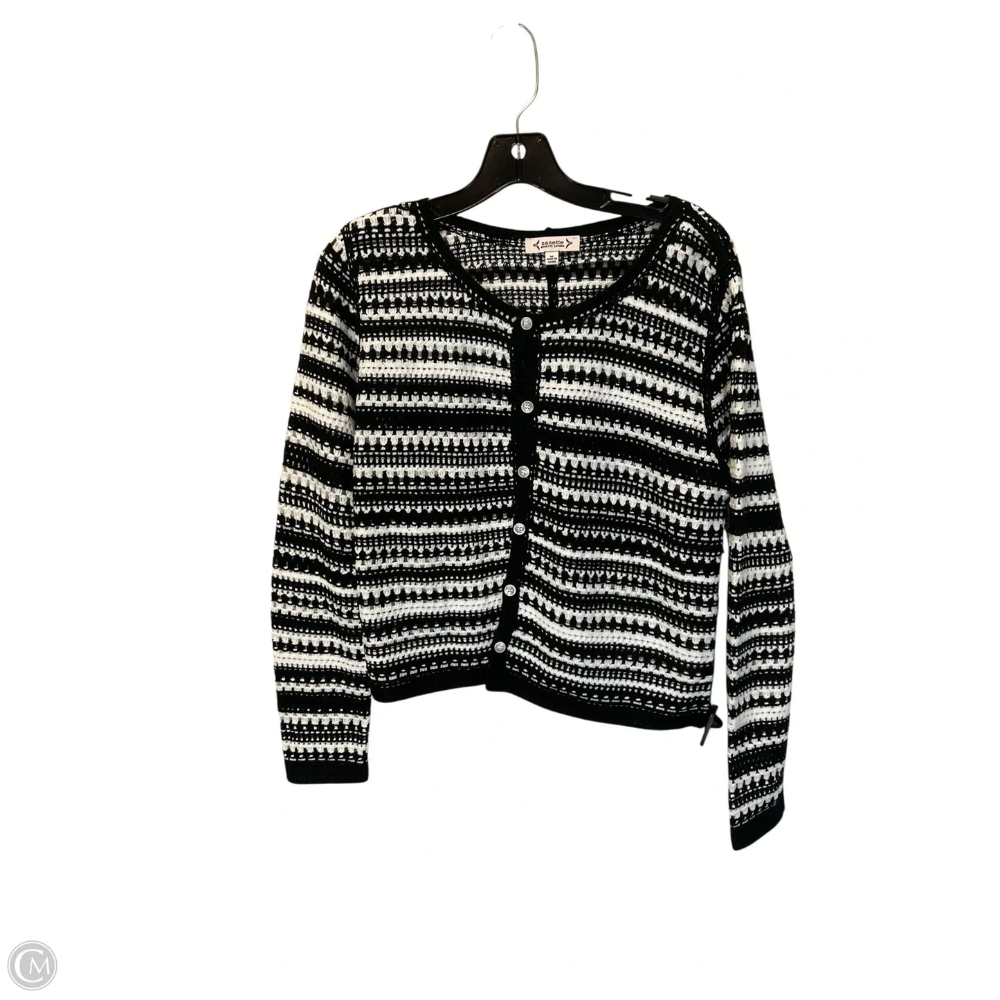 Cardigan By Nanette By Nanette Lepore In Black & White, Size: M