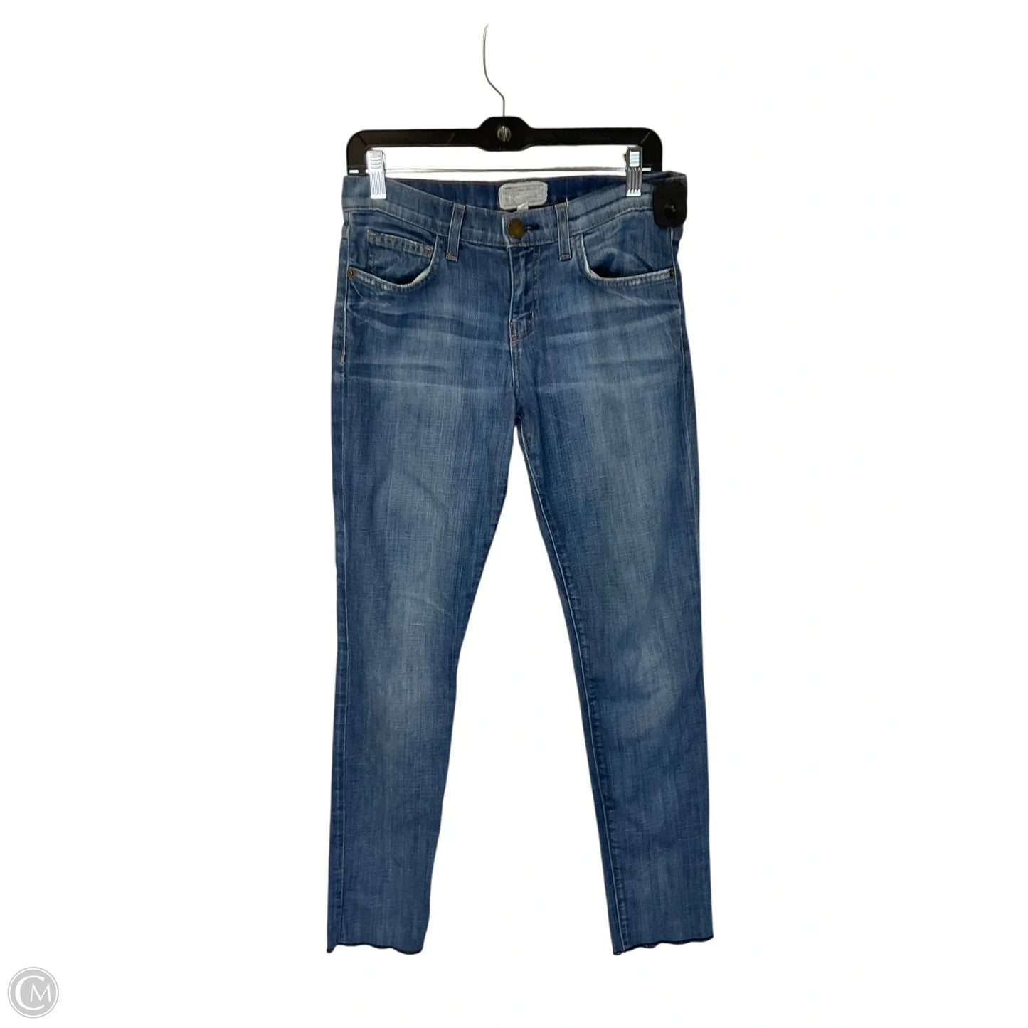 Jeans Flared By Current Elliott In Blue Denim, Size: 0