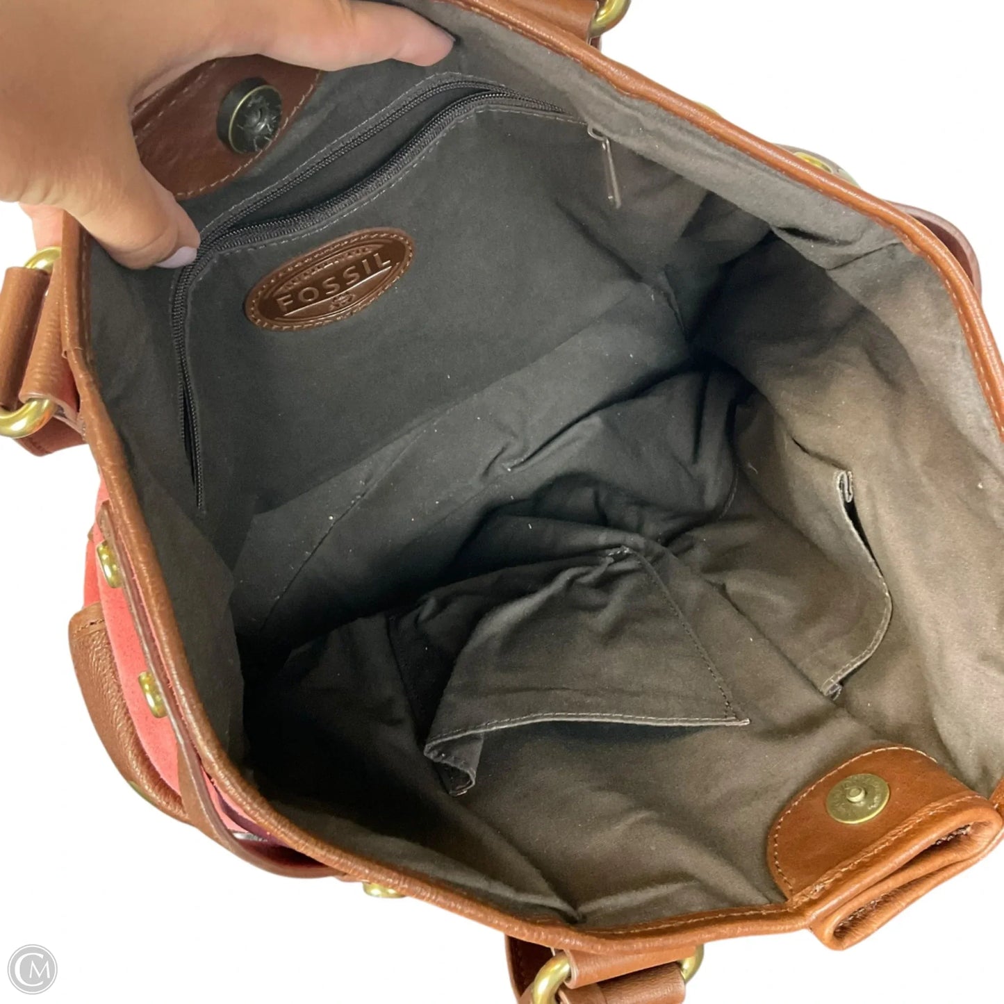 Handbag By Fossil, Size: Medium