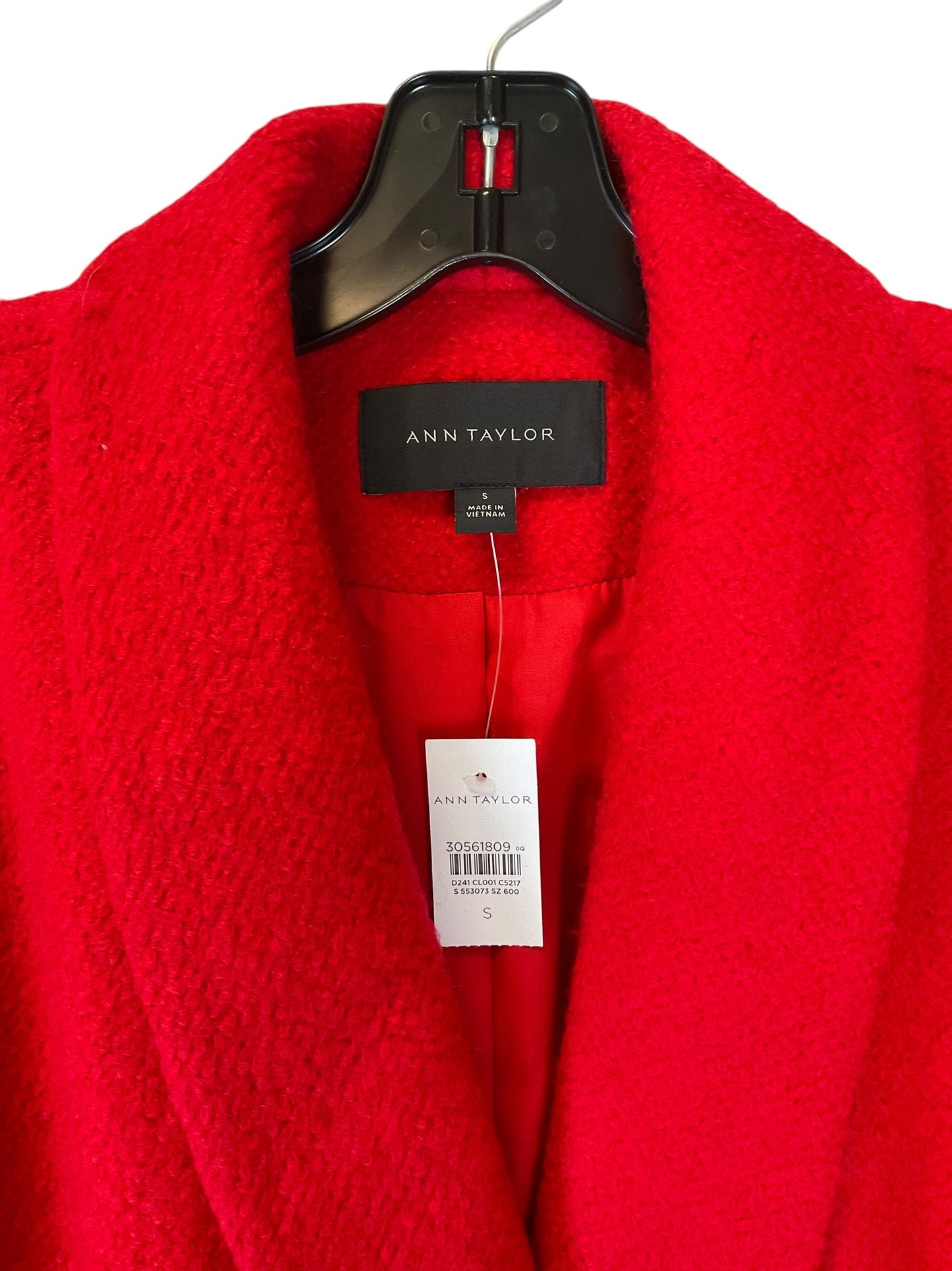 Coat Peacoat By Ann Taylor In Red, Size: S