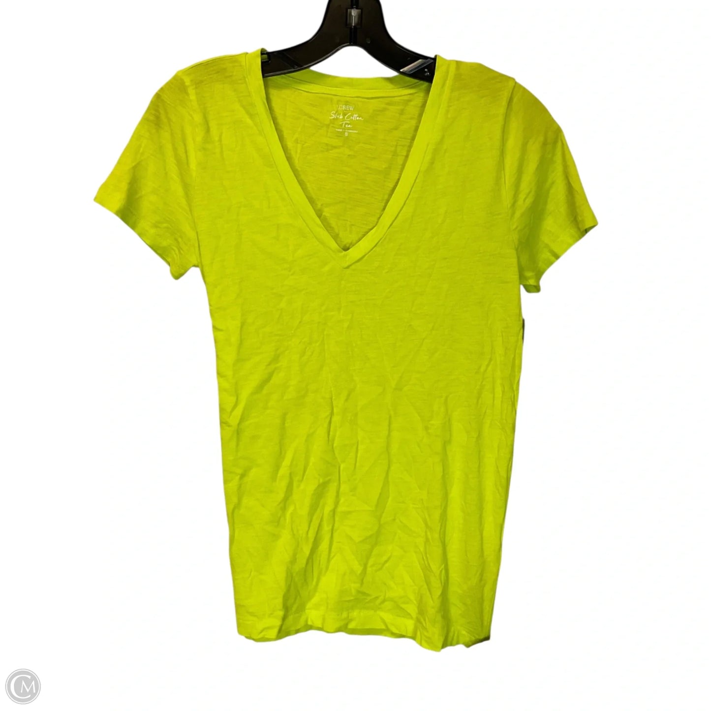 Top Short Sleeve Basic By J. Crew In Yellow, Size: S