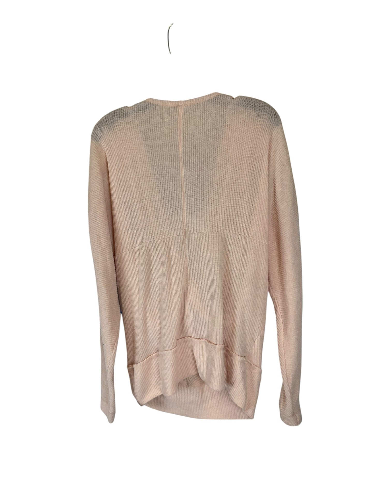 Top Long Sleeve By Free People In Pink, Size: S