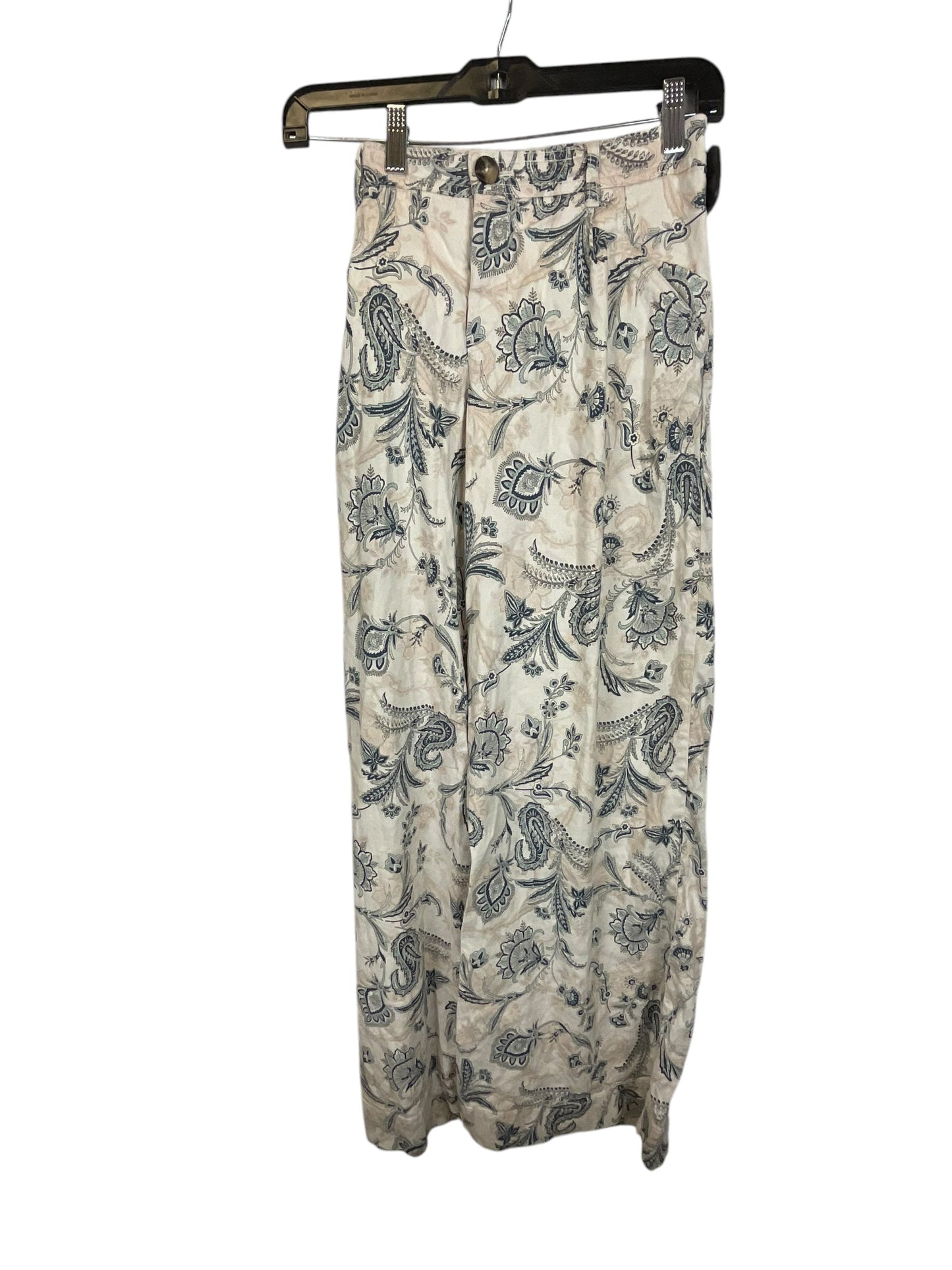 Pants Dress By Anthropologie In Blue & Cream, Size: 2