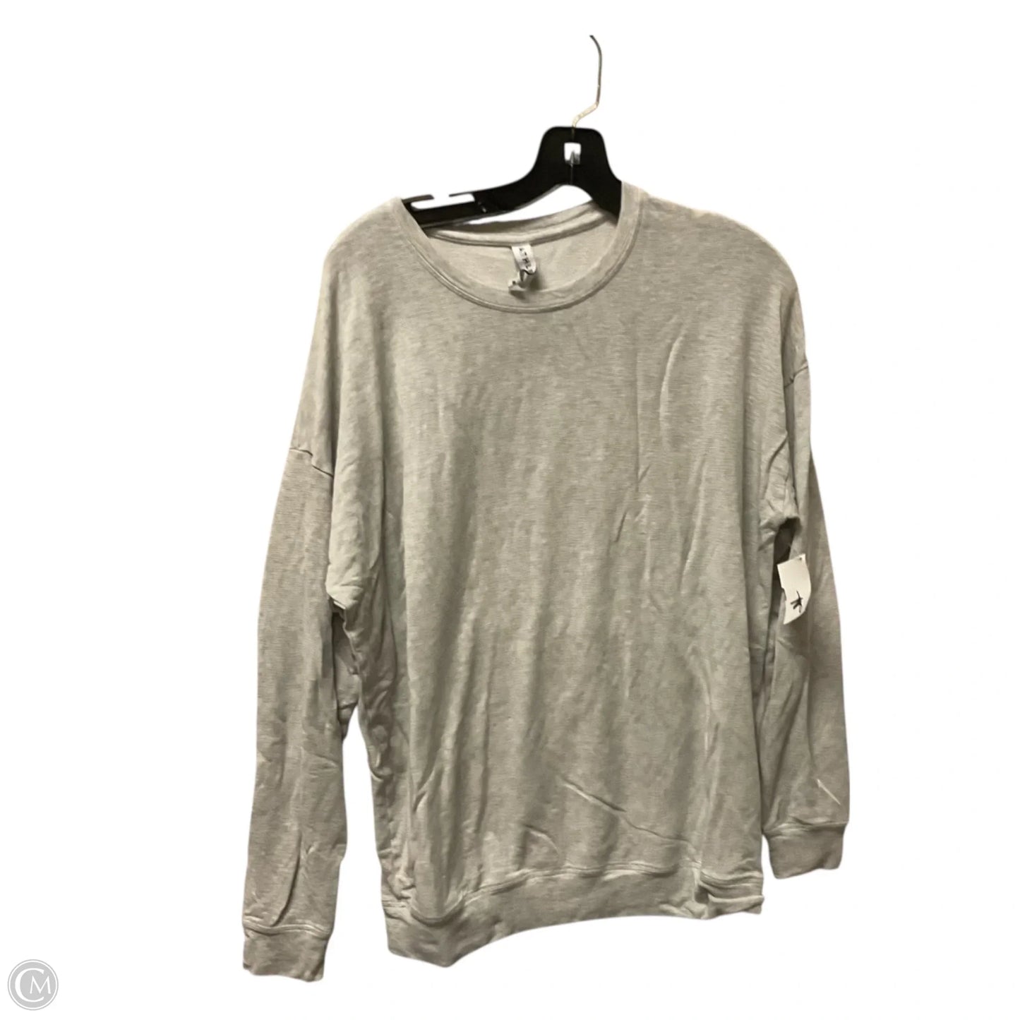 Athletic Top Long Sleeve Crewneck By Athleta In Grey, Size: M