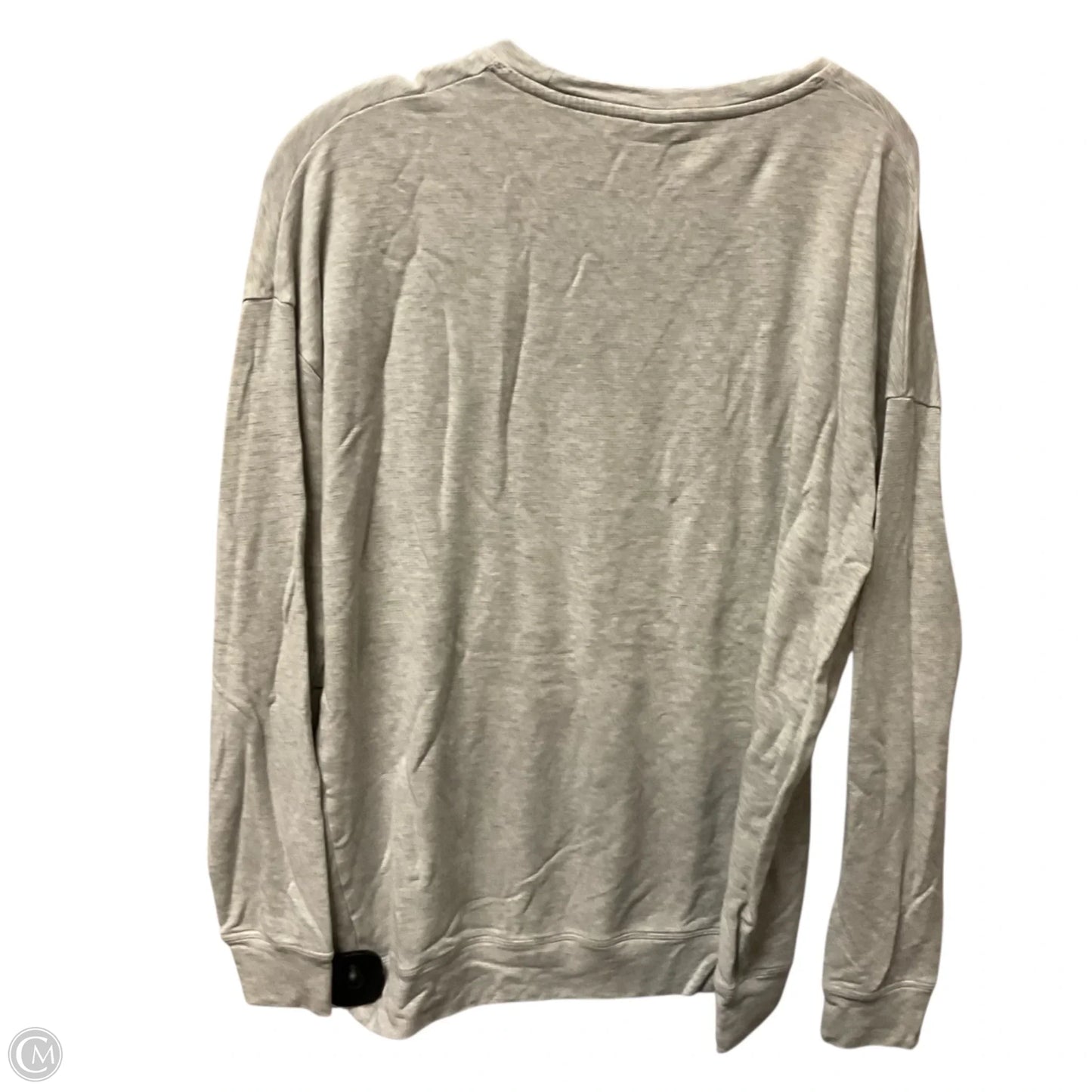 Athletic Top Long Sleeve Crewneck By Athleta In Grey, Size: M