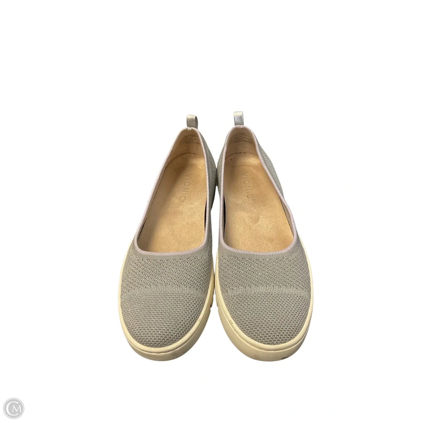 Shoes Flats By Vionic In Purple & Silver, Size: 7