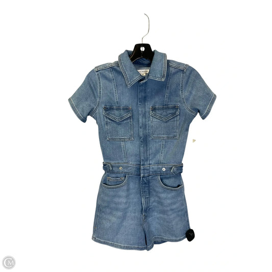 Romper By Good American In Blue Denim, Size: Xs