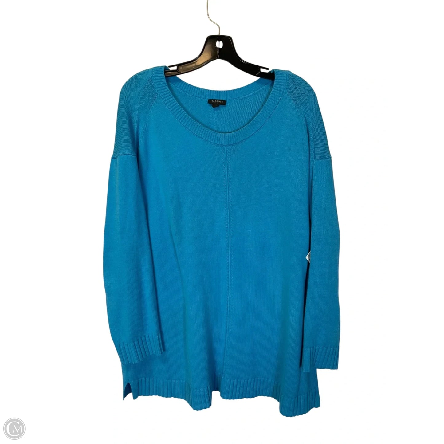 Sweater By Talbots In Blue, Size: 1x