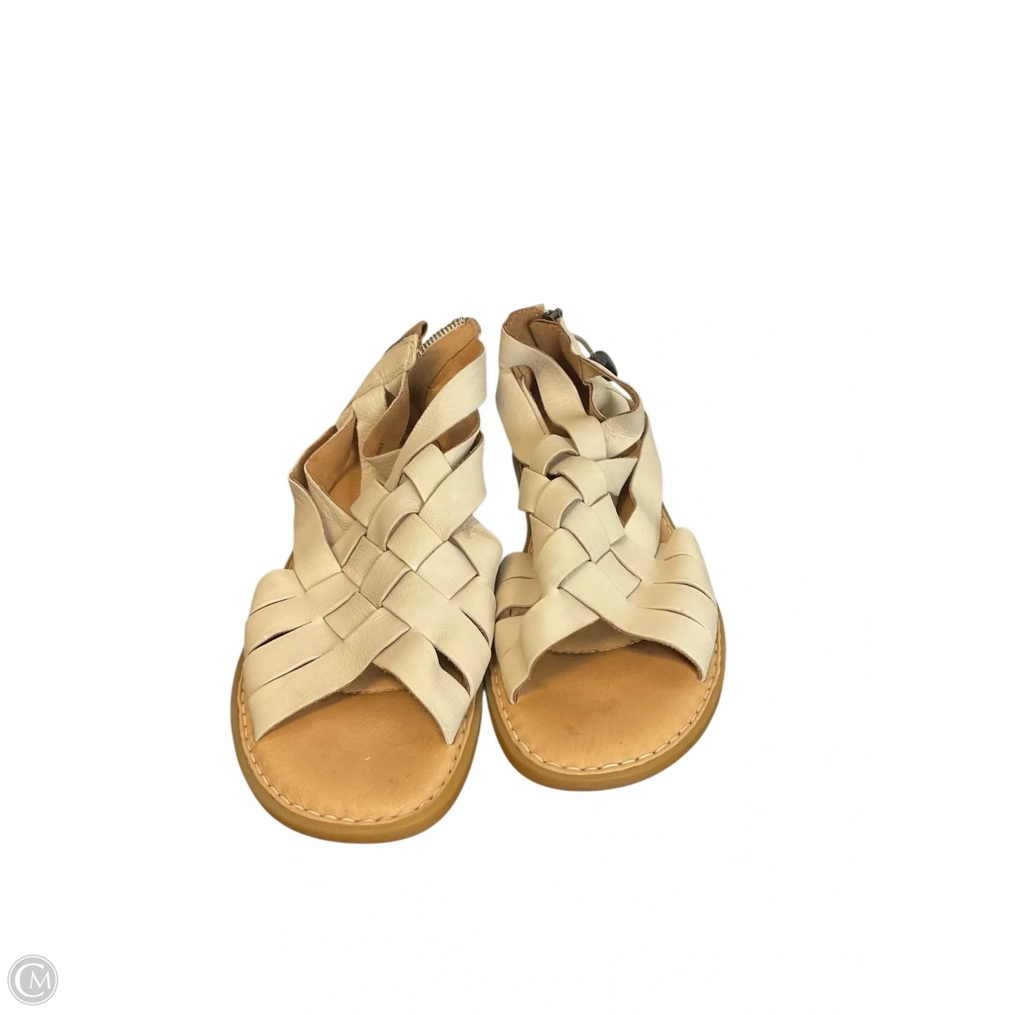 Sandals Flats By Born In Cream, Size: 8