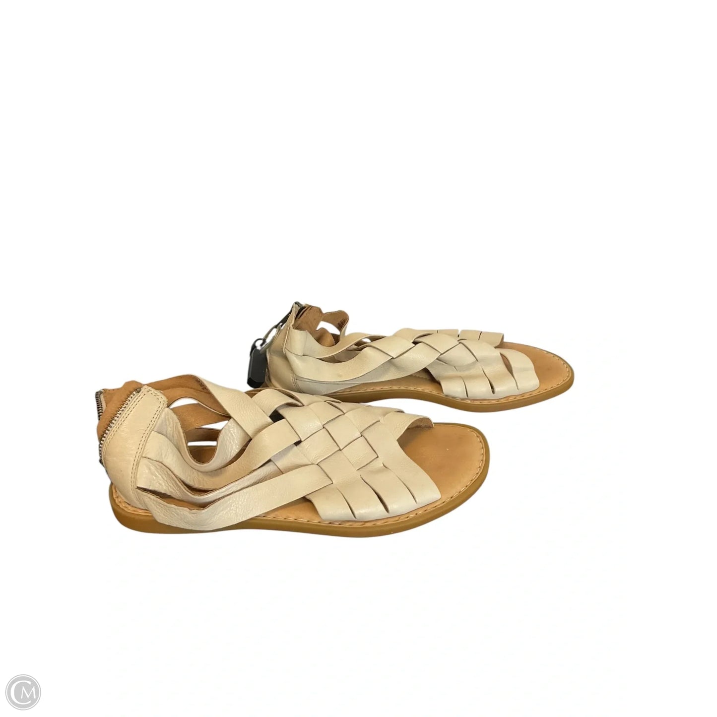 Sandals Flats By Born In Cream, Size: 8
