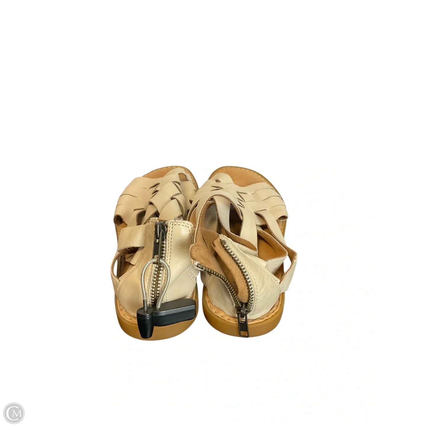 Sandals Flats By Born In Cream, Size: 8