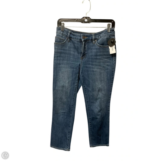 Jeans Cropped By Chicos In Blue Denim, Size: 2
