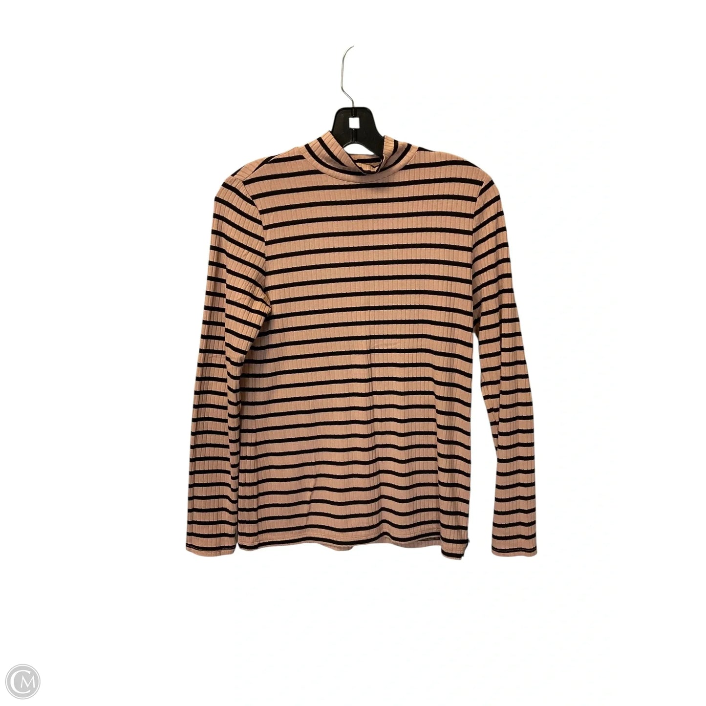 Top Long Sleeve By Tahari In Striped Pattern, Size: M