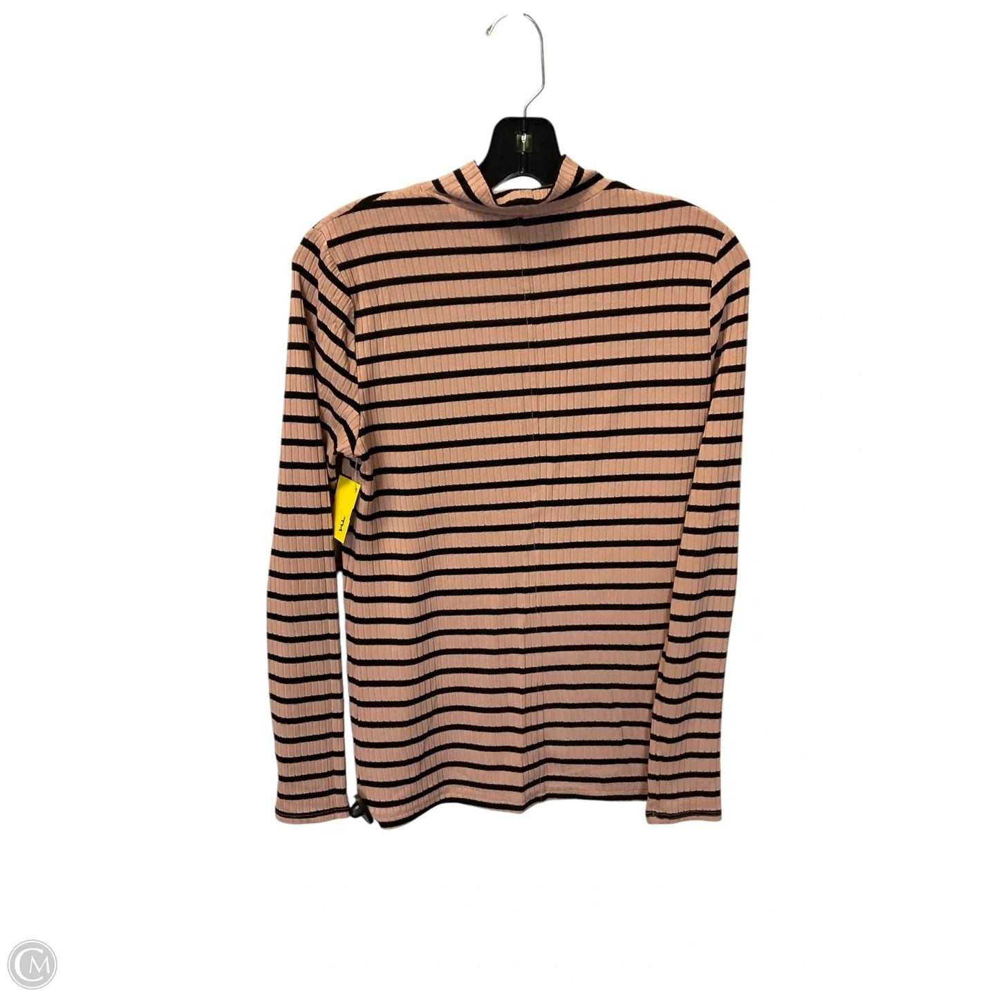 Top Long Sleeve By Tahari In Striped Pattern, Size: M