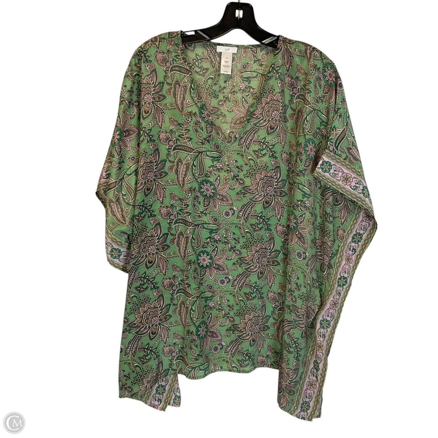 Top Sleeveless By J. Jill In Green, Size: S