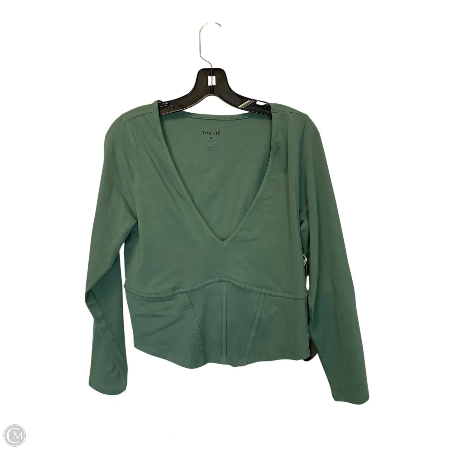 Top Long Sleeve By Torrid In Green, Size: 0