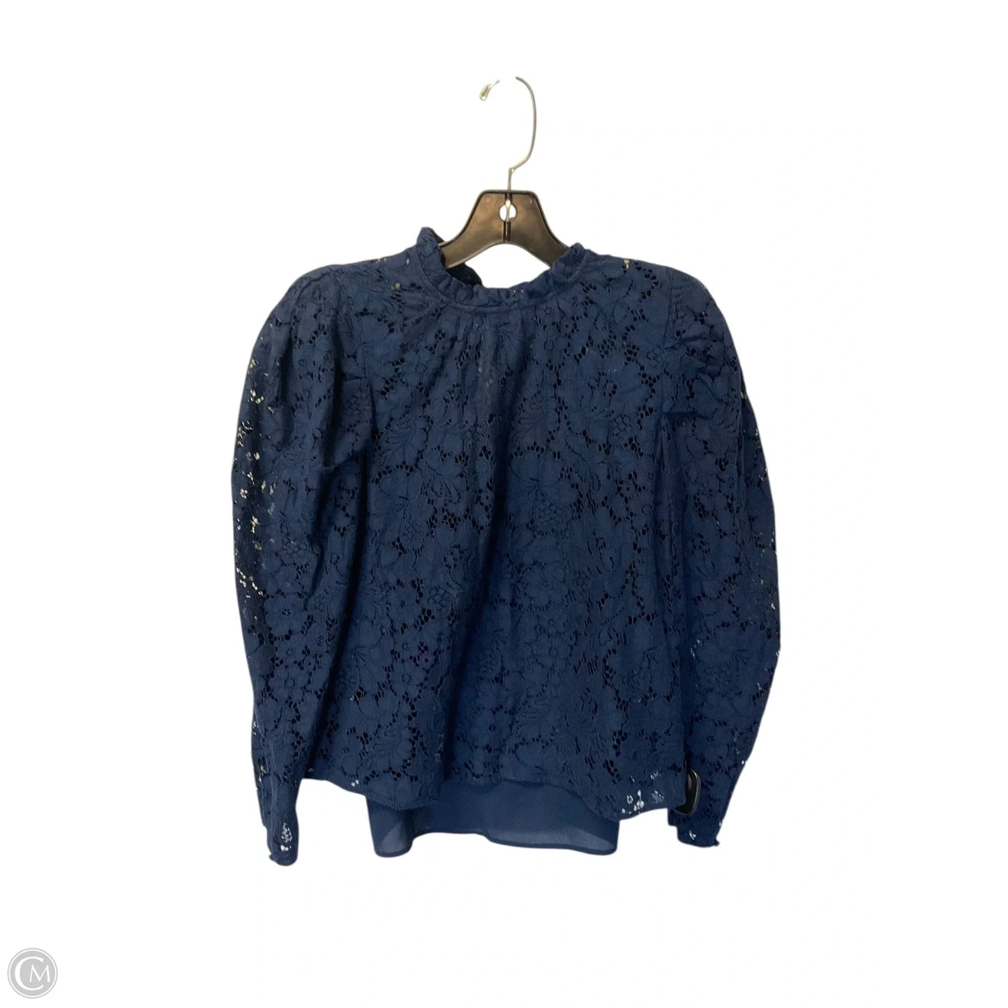 Top Long Sleeve By Express In Blue, Size: Xs