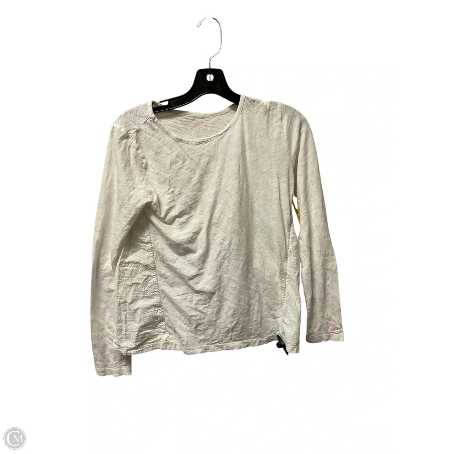 Top Long Sleeve Basic By Vineyard Vines In White, Size: L