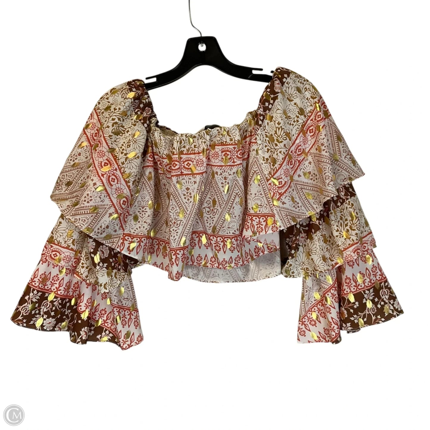 Top Long Sleeve By Anthropologie In White, Size: L