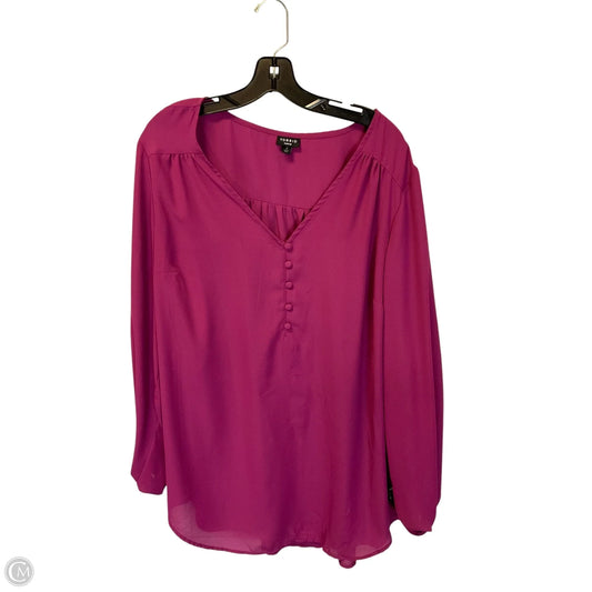 Top Long Sleeve By Torrid In Purple, Size: 3x