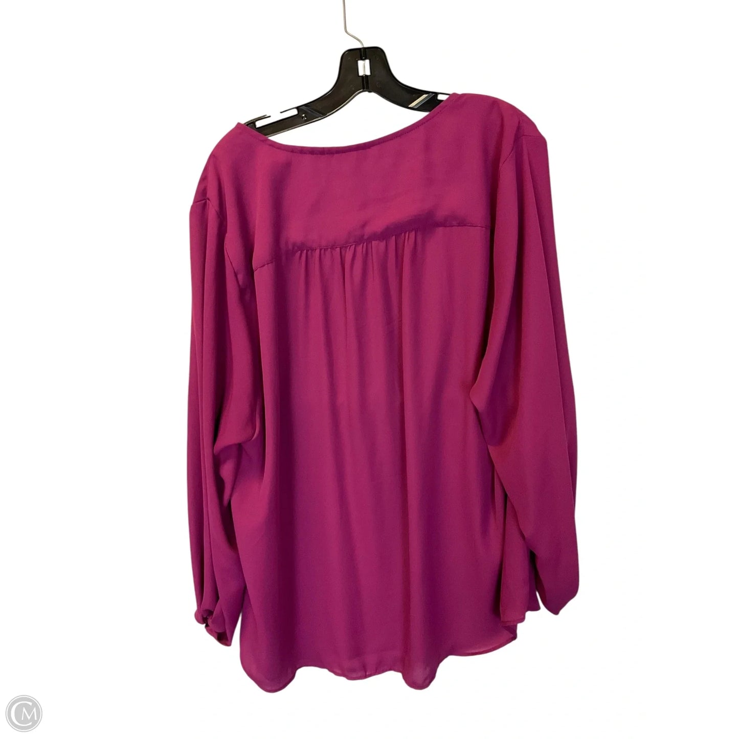 Top Long Sleeve By Torrid In Purple, Size: 3x
