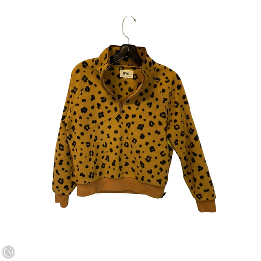 Sweatshirt Collar By Madewell In Animal Print, Size: S