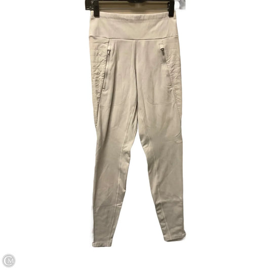 Athletic Leggings By Athleta In Cream, Size: Xxs