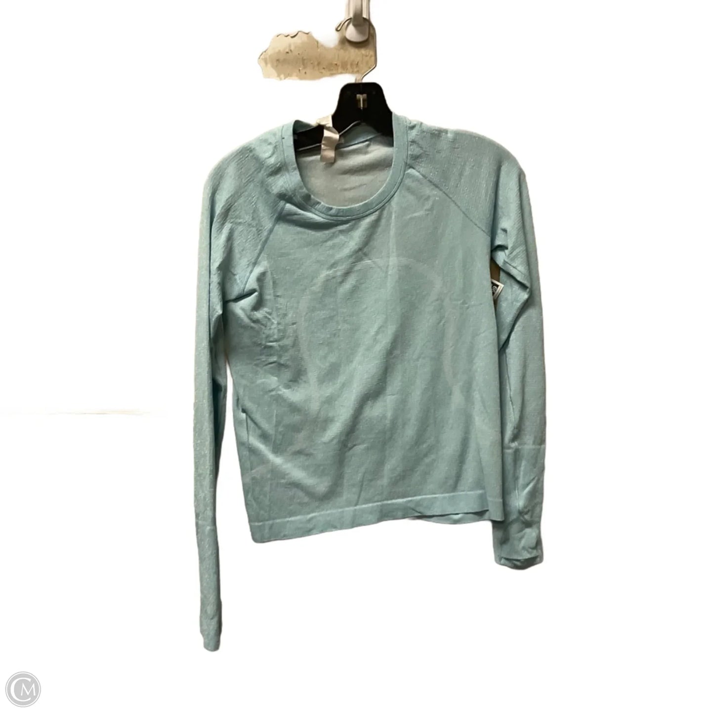 Athletic Top Long Sleeve Crewneck By Lululemon In Blue, Size: 6