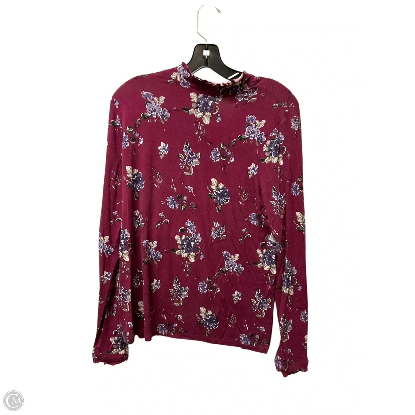 Top Long Sleeve By Elle In Purple, Size: L