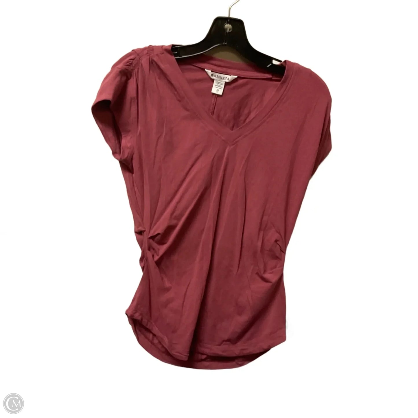 Athletic Top Short Sleeve By Athleta In Red, Size: Xs