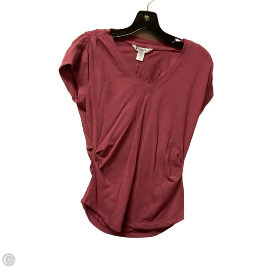 Athletic Top Short Sleeve By Athleta In Red, Size: Xs