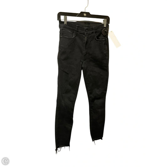 Jeans Skinny By Mother In Black Denim, Size: 4